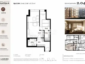 Pronájem bytu 2+kk, Praha - Holešovice, Vinařská, 47 m2