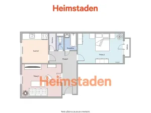 Pronájem bytu 2+1, Karviná - Nové Město, Jurkovičova, 66 m2