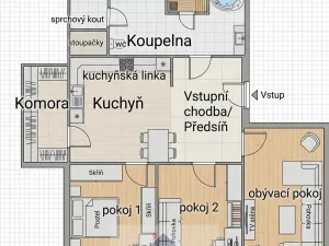 Prodej bytu 4+kk, Praha - Chodov, Jažlovická, 69 m2