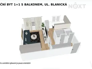 Prodej bytu 1+1, Šumperk, Blanická, 39 m2