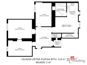 Prodej bytu 4+kk, Brno - Veveří, Tučkova, 112 m2