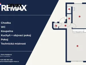 Pronájem bytu 2+kk, Praha - Žižkov, Jičínská, 42 m2