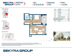 Prodej bytu 2+kk, Praha - Karlín, Sokolova, 52 m2
