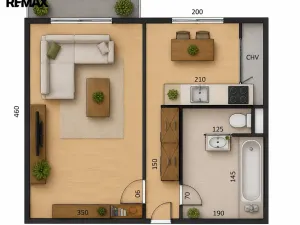 Prodej bytu 1+1, Bojkovice, Mánesova II, 30 m2