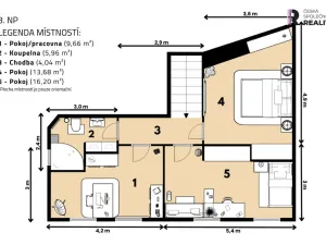 Prodej atypického bytu, Praha - Radotín, Ametystová, 116 m2