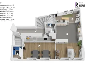 Prodej atypického bytu, Praha - Radotín, Ametystová, 116 m2