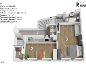 Prodej atypického bytu, Praha - Radotín, Ametystová, 116 m2