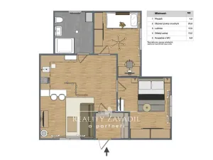 Prodej bytu 3+kk, Praha - Kyje, Světská, 58 m2