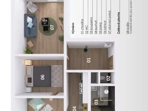 Pronájem bytu 3+1, Znojmo, Dukelských bojovníků, 56 m2