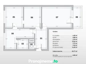 Pronájem bytu 3+1, Znojmo, Dukelských bojovníků, 56 m2