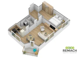Pronájem bytu 2+kk, Uherské Hradiště, Hrušková, 65 m2