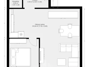 Pronájem bytu 2+kk, Jihlava, Mrštíkova, 60 m2