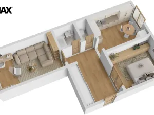 Prodej bytu 2+1, Náchod, Komenského, 58 m2