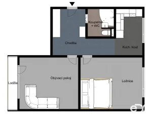Pronájem bytu 2+1, Holice, Na Mušce, 54 m2