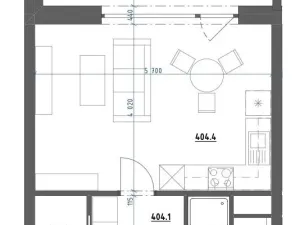 Pronájem bytu 1+kk, Zlín - Příluky, Boněcký rybník, 27 m2