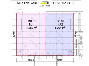 Pronájem skladu, Karlovy Vary - Dvory, V Lučinách, 1261 m2