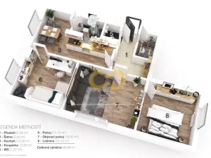 Prodej bytu 3+1, Volary, Sídl. Míru, 65 m2