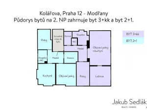 Prodej bytu 6+kk a větší, Praha - Modřany, Kolářova, 129 m2