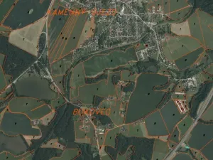 Dražba pole, Kamenný Újezd, 595 m2
