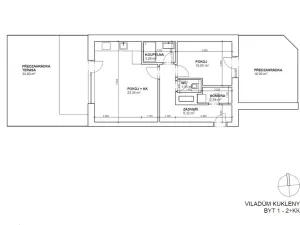 Pronájem bytu 2+kk, Hradec Králové - Kukleny, Pražská třída, 106 m2