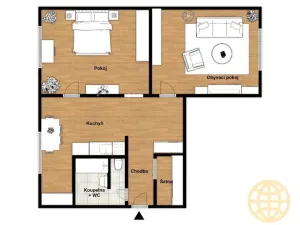 Prodej bytu 2+1, Tábor, Kpt. Jaroše, 64 m2