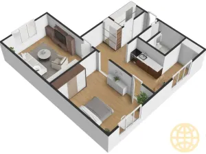 Prodej bytu 2+1, Tábor, Kpt. Jaroše, 64 m2