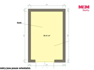 Prodej garáže, Cheb, Mírová, 25 m2