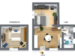 Prodej bytu 2+1, Drahanovice, 56 m2