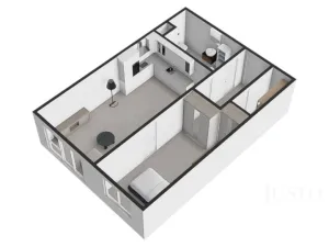 Pronájem bytu 2+kk, Praha - Modřany, Soukalova, 55 m2