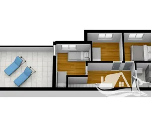 Prodej bytu 4+kk, Povljana, Chorvatsko, 90 m2