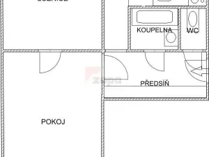 Pronájem bytu 2+1, Praha - Hloubětín, Poděbradská, 53 m2