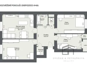 Prodej bytu 3+1, Praha - Žižkov, Biskupcova, 87 m2