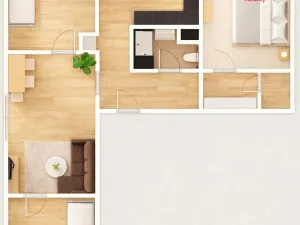 Pronájem bytu 4+1, Kladno - Kročehlavy, Dánská, 70 m2