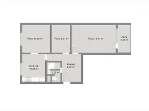 Prodej bytu 3+kk, Praha - Kamýk, Rabyňská, 68 m2