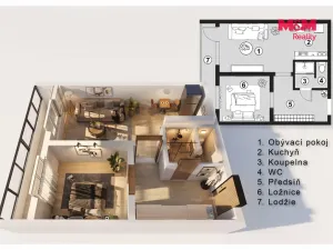 Prodej bytu 2+kk, Neratovice, Kojetická, 46 m2