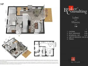 Prodej rodinného domu, Lužec nad Vltavou, Podřipská, 66 m2