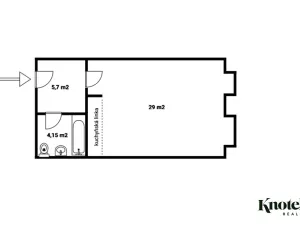 Prodej bytu 1+kk, Brno, Zábrdovická, 42 m2