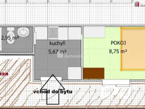 Pronájem bytu 1+kk, Luhačovice, Branka, 18 m2