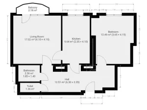 Pronájem bytu 2+1, Praha - Vokovice, Na dlouhém lánu, 58 m2