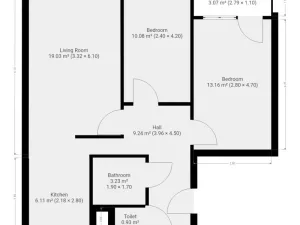 Pronájem bytu 3+kk, Praha - Žižkov, Lupáčova, 62 m2