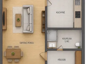Prodej bytu 1+1, Ostrava, Nádražní, 32 m2