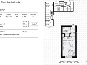 Pronájem bytu 1+kk, Olomouc, Loudova, 28 m2