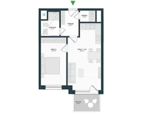 Pronájem bytu 2+kk, Praha - Hostivař, Nurmiho, 54 m2