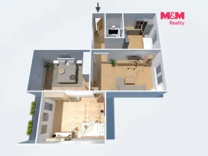 Prodej bytu 3+1, Jirkov, Na Borku, 71 m2