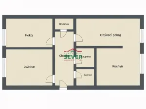 Prodej bytu 3+1, Most, Lidická, 62 m2