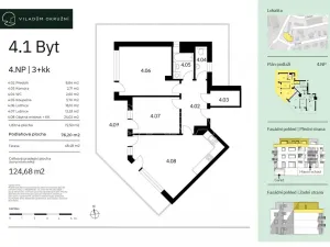 Prodej bytu 2+kk, Praha - Komořany, Okružní