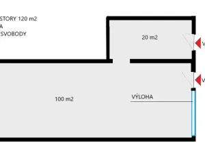 Pronájem obchodního prostoru, Žatec, náměstí Svobody, 100 m2