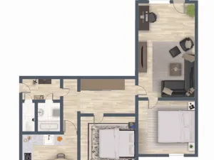 Pronájem bytu 3+1, Písek - Pražské Předměstí, Jablonského, 71 m2