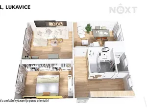 Prodej bytu 2+1, Lukavice, 55 m2