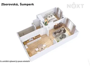 Prodej bytu 2+1, Šumperk, Zborovská, 55 m2